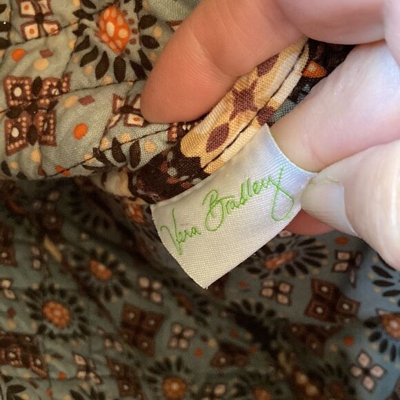 Vera Bradley Brown and Orange Crossbody Bag - Picture 13 of 15